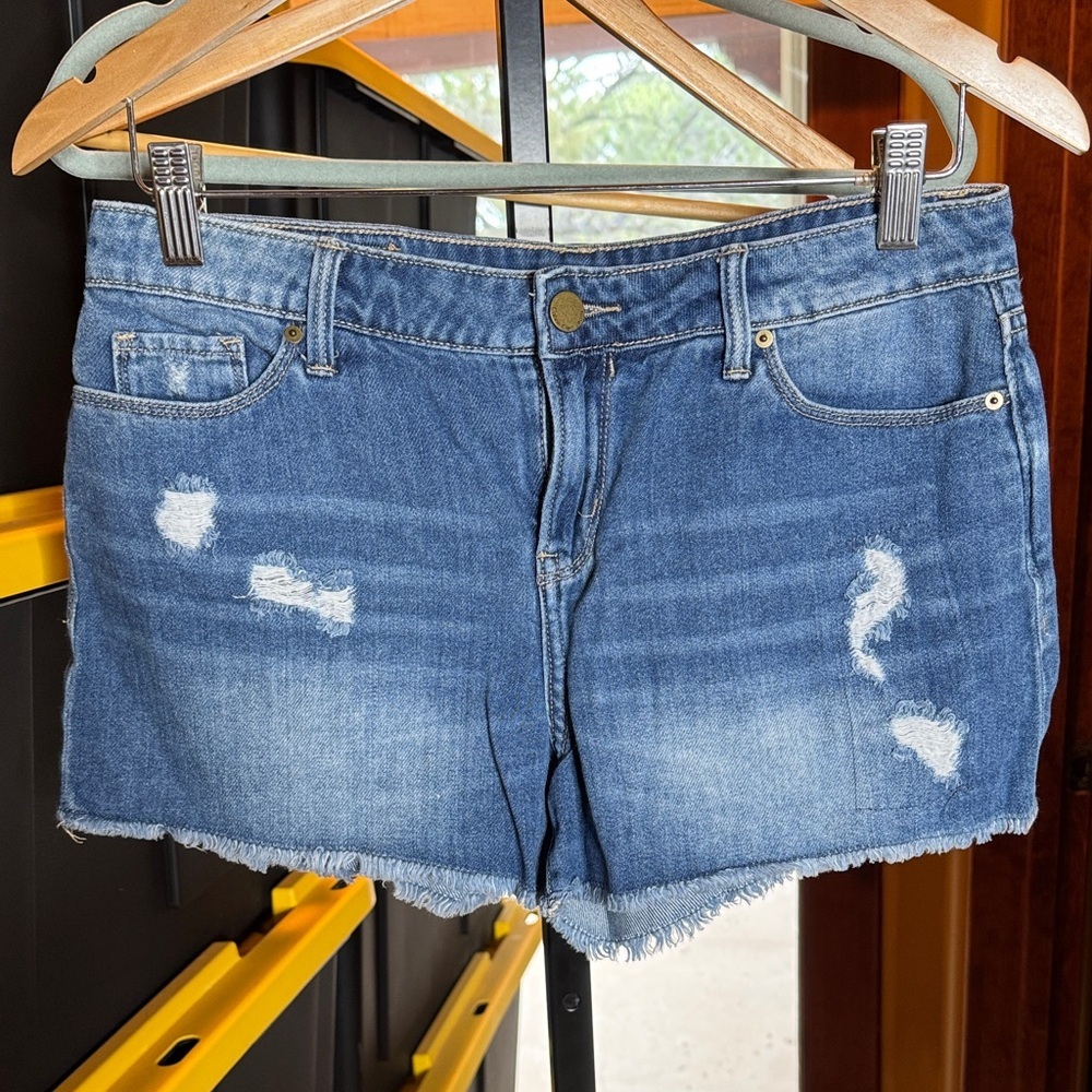 Calvin Klein Jeans Blue Distressed Shorts Size 26